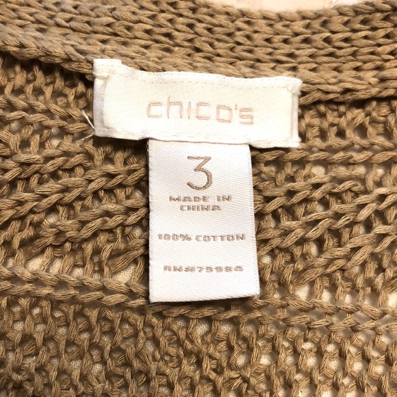 Chico’s 46”Long CableKnit Cardigan Sweater-💯% Cotton_PreOwned Perfect Condition - Picture 11 of 11